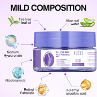 Crème de Massage Pénétrante pour Douleur au Genou, Dommage Synovial, Ménisque, Douleur Articulaire, Jambes Froides, Pâte Relaxante et Dissolvante les Stases