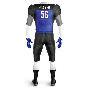 Uniforme de football américain de qualité supérieure, manches courtes, respirant, taille plus, personnalisable, 100% polyester - Product Image 3