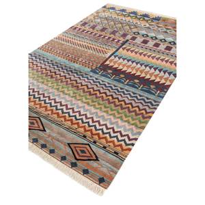 Alfombra de Seda Gris y Negra Anudada a Mano Manchaha Luv-544, Diseño Geométrico Rectangular para Sala de Estar, Alfombra de Estilo Puzzle para el Hogar y el Automóvil - Product Image 2