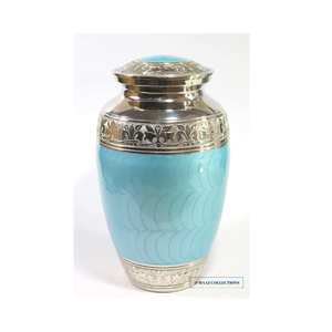 Venta al por mayor de urnas de cremación de latón de estilo americano personalizadas, contenedor conmemorativo, tarro y olla, urnas de entierro de metal del proveedor de la India - Product Image 1