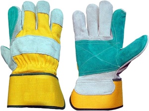 Gants de gréement en cuir de grain de vache XL de haute qualité Gants de travail canadiens ignifuges Anti-coupure Imperméable Sécurité du soudage industriel - Product Image 5