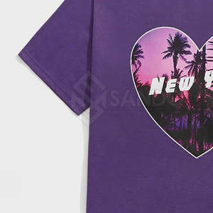 Low Moq Custom 100% Camiseta de algodón para hombres Loose Fit Camiseta estampada para adultos Tamaño Camiseta estampada para hombres para venta en línea - Product Image 5