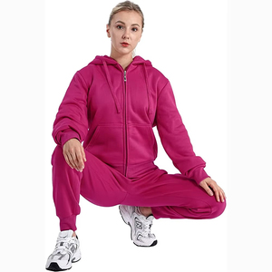 Conjunto Deportivo con Capucha para Mujer, Invierno, Corte Regular Personalizado, Top Ventas, 2 Piezas, Venta al Por Mayor, 100% Algodón - Product Image 6