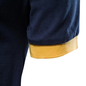 Camisetas de polo de gran tamaño OEM High Street Heavyweight para hombre, camiseta de golf con logotipo impreso personalizado de alta calidad - Product Image 5