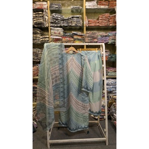 Salwar Kameez en coton grande taille, ensemble 3 pièces longueur longue, style fusion SL00252 - Product Image 6