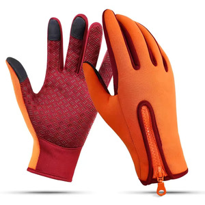 High Quality Unisex Outdoor Running Gloves with Silicon Touch Screen Custom Logo Wholesale for Men and Women Jogging Hiking - Product Image 1