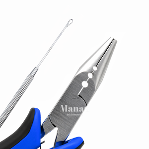 Hair Extension <b>Pliers</b> with Loop Tool Micro Ring Nano Bead Kit Professional Crimping <b>Plier</b> <b>Set</b> for Salon Use - Product Image 2