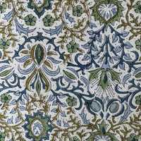 Indigo Floral main bloc impression Table coton couverture indien français pays Style pour manger mariage maison cadeau usage quotidien