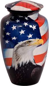 Urnes funéraires/funéraires pour adultes en aluminium de la plus haute qualité, solides et durables, de style américain. - Product Image 2