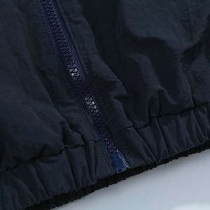 Ensemble de survêtement en coton vintage streetwear avec revêtement personnalisé, nouvelle mode, ensemble de jogging réfléchissant, coupe-vent imperméable, devant uni - Product Image 6