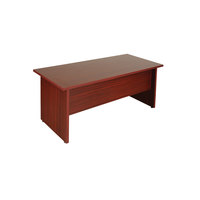 Ensemble de bureau de direction moderne en mélamine MDF noyer foncé 1600 mm avec meuble de rangement verrouillable pour usage commercial et corporatif
