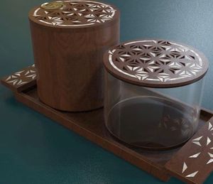 Bandeja Decorativa con Incrustaciones de Madreperla, Quemador de Incienso Bakhoor para Ramadán, Artesanía Tradicional de Alta Demanda, al Mejor Precio - Product Image 3