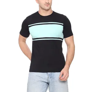 Kaus pria ketat lengan pendek layanan OEM kaus pria ketat katun 100% kualitas mewah desain baru harga grosir