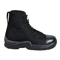 Chaussures de sécurité pour hommes, respirantes, imperméables, légères, antidérapantes, en toile et cuir, avec embout de protection, noires et vertes, durables, pour le travail en extérieur