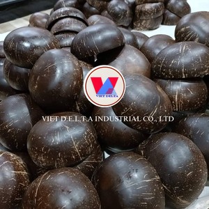 BOL EN COQUILLE DE NOIX DE COCO BIOLOGIQUE POUR SERVIR DES ALIMENTS/PRODUIT À MANGER ÉCO FAIT MAIN/SOLUTION SANS PLASTIQUE - Product Image 5