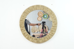 Espejo Decorativo Redondo de Yute y Seagrass, Hecho a Mano en Vietnam, Estilo Vintage y Ecológico, para Decoración de Pasillos, Vietrustic - Product Image 4