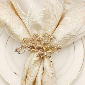 Nouveau Design classique Ramadan rond de serviette boucles de serviette décoration de table musulmane pour la fête de l'Aïd Ramadan porte-serviettes islamique - Product Image 3