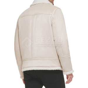 Comfortable Fashion <b>Men's</b> Winter Cow Skin <b>Jacket</b> High Quality Custom Design Stand Collar Front Logo Waterproof Breathable Custom - Product Image 3