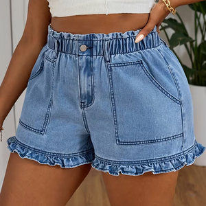 Nuevos Shorts de Mezclilla Azules de Alta Calidad con Diseño Personalizado para Mujer, Shorts de Mezclilla de Alta Calidad con Nuevo Diseño - Product Image 2