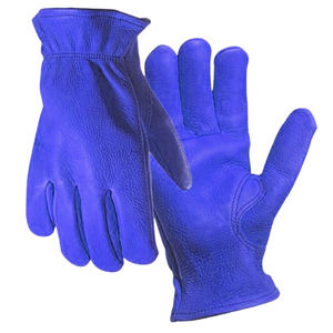 Gants de conduite en cuir de vachette de qualité supérieure Gants de jardinage ménagers résistants à l'abrasion, doux et confortables - Product Image 2