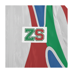 Conjunto cortavientos de poliéster 230 GSM de alta calidad, tela impermeable transpirable, Panel Multicolor, logotipo personalizado, bordado de talla grande - Product Image 6