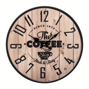 Reloj de Pared Multicolor JUSTAMINUTE de 33 cm, Diseño de Cafetería, Categoría de Producto: Relojes de Pared, Modelo 21568 - Product Image 2