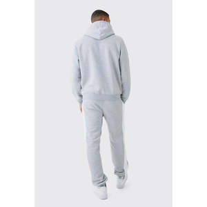 Survêtement personnalisé en gros de haute qualité, vêtements de rue tendance pour hommes, survêtement à deux pièces pour hommes, survêtement à capuche court - Product Image 2