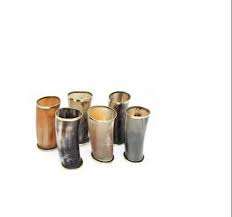 Copa de cuerno Natural hecha a mano de alta calidad, vaso de cerveza vikingo pulido para whisky, producto artesanal natural único - Product Image 2