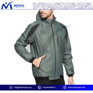 Nueva chaqueta Softshell personalizada Diseño personalizado Ropa de trabajo de invierno Chaqueta de carcasa suave con cremallera forrada de lana impermeable a prueba de viento para hombres - Product Image 4