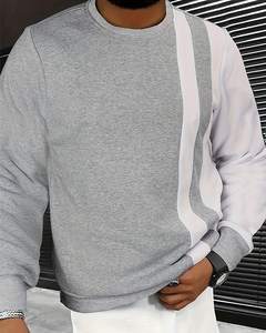 สเวตเชิ้ตฤดูหนาวของผู้ชาย2ชิ้นผ้าฝ้าย100% แฟชั่นทูโทน - Product Image 5