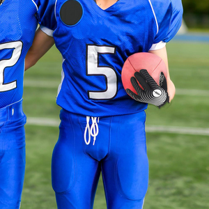 Cuero de microfibra transpirable ligero mejor agarre alto fresco fútbol americano captura receptor guantes baratos Unisex adulto - Product Image 5