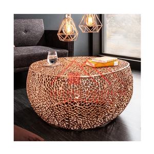 Table basse contemporaine en cuivre antique en aluminium pour décorations de salon Table basse décorative moderne - Product Image 1