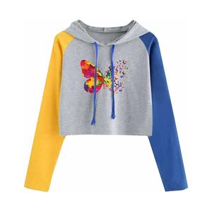 Nouvelle mode fabriquée en usine femmes haut court à capuche 2025 meilleur prix Style Unique femmes haut court à capuche respirant - Product Image 1