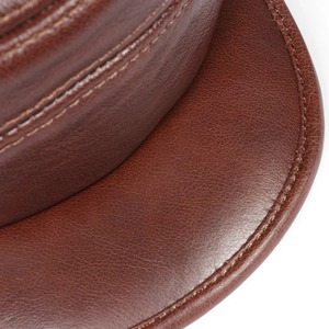 Gorro de bombardero grueso de piel sintética de vaca auténtica para hombre, gorro cálido de invierno para papá, ropa informal para exteriores, Gorras al por mayor - Product Image 5