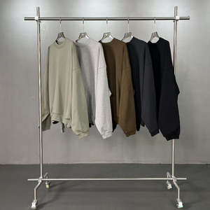 Sudadera de lana personalizada para hombre, cuello redondo, sudaderas de lana Sherpa de peluche para hombre, sudadera de lana esponjosa con cuello redondo para hombre - Product Image 1