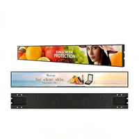 Écran LCD ultra-large étiré pour étagère, affichage numérique Android pour supermarché, magasin de détail, publicité, garantie 5 ans