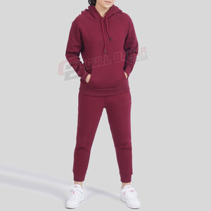 Nouveauté, ensemble survêtement 2 pièces pour femmes avec logo personnalisé, pantalon de jogging respirant à capuche et taille personnalisée pour la saison hivernale - Product Image 1