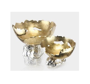 Bol de service de couleur noire de fer de conception avantageuse bol de chocolat décoratif de mariage et d'événement de forme ronde - Product Image 4