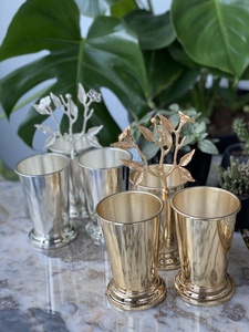 Affordable Luxury Silver & Gold Metal 3-Compartment Floral Design Cutlery Holder - Product Image 2