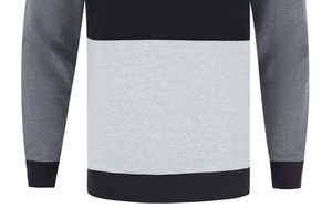 Sudadera con Cierre y Cuello Redondo Estilo Retro para Hombre, 100% Algodón, Diseño de Moda para Primavera, Corte Regular, Color Sólido Lavado - Product Image 3