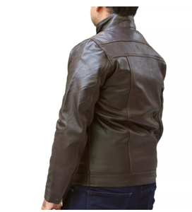 Nouvel arrivage de veste en cuir véritable mode d'hiver légère pour hommes veste d'extérieur de haute qualité pour hommes - Product Image 3