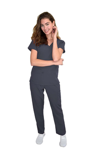 Confort Fit hôpital gommage ensembles soins infirmiers médicaux médecin uniformes unisexe survêtement coton gros gommages Logo personnalisé 2025 - Product Image 2
