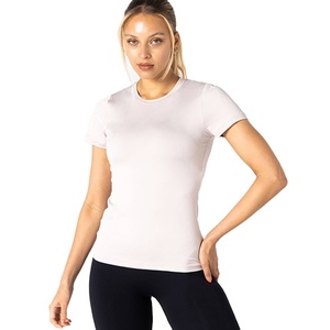 Camisetas Deportivas de Verano para Mujer al por Mayor, 100% Poliéster, Elásticas, Ajustadas, de Secado Rápido, Anti-Pilling, Transpirables y Ligeras - Product Image 2