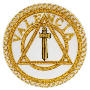 Badges de tablier maçonnique à bas prix Badges de tablier maçonnique d'insigne de broderie à la main provinciale d'arche royale personnalisée - Product Image 2