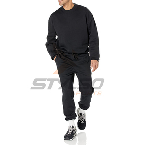 Nouveau style de sweat-shirt à col rond en éponge française à manches longues pour hommes survêtement d'hiver léger en taille XL en tissu polaire - Product Image 4