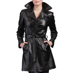 Abrigo de Invierno de Lujo para Mujer, Talla Grande, Color Cognac, Decoración de Piel Auténtica, Forro de Poliéster, Tinte Liso - Product Image 4