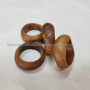 Anillo para Servilletas de Madera, la Mejor Calidad, Superventas, Hecho a Mano, Decoración Tradicional para Mesa de Comedor, para Uso en el Hogar y la Cocina - Product Image 2