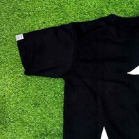 T-shirt Homme Brodé Effet Vieilli à Manches Courtes en Maille, Style Streetwear, Écologique, Séchage Rapide, Respirant, Haute Qualité
