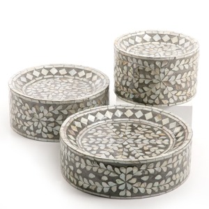 Mother of pearl inlay <b>cake</b> plinth <b>stand</b> handmade cylinder mosaic pedestal <b>stands</b> for <b>cakes</b> - Product Image 2