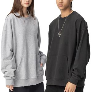 Sweat-shirt surdimensionné en molleton épais et personnalisé pour femmes, col rond, pull avec poche, fournisseur en gros OEM ODM - Product Image 5